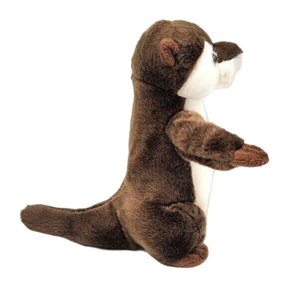 The Petting Zoo Sea Otter Realistic Plush Brown 10" Standing Stuffed Animal 2007 - Picture 5 of 10